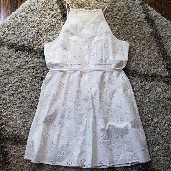 NWT LOFT Plus Eyelet Dress - Picture 5 of 8